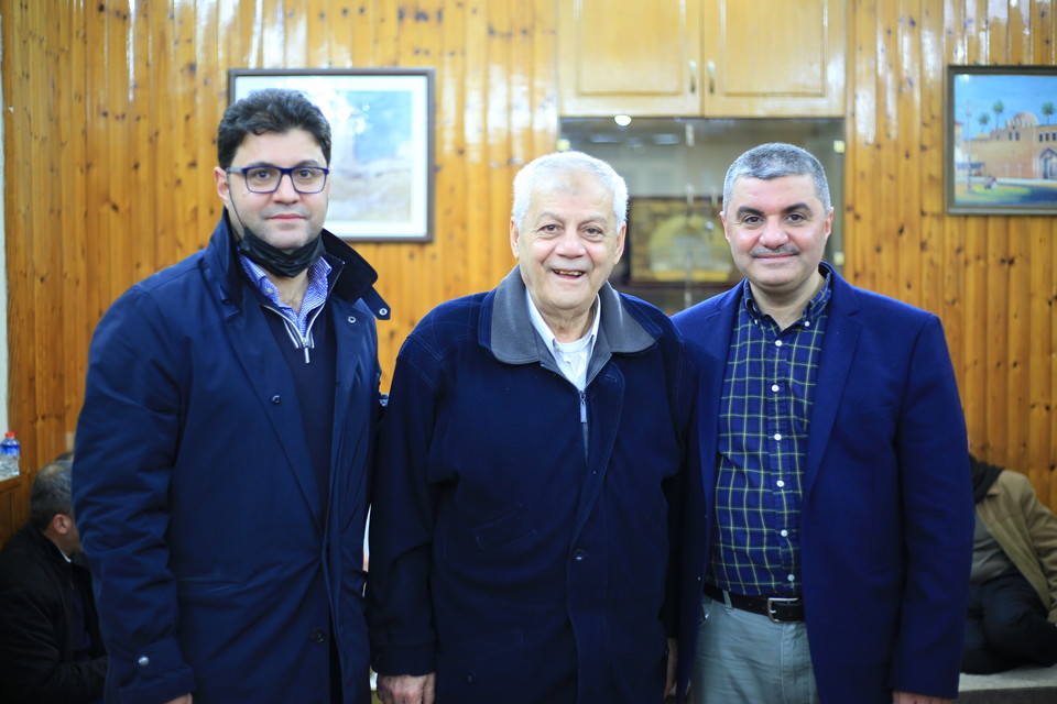 استقبال الدكتور راني بسام مصطفى الأغا للمهنئين بعد عودته من السفر