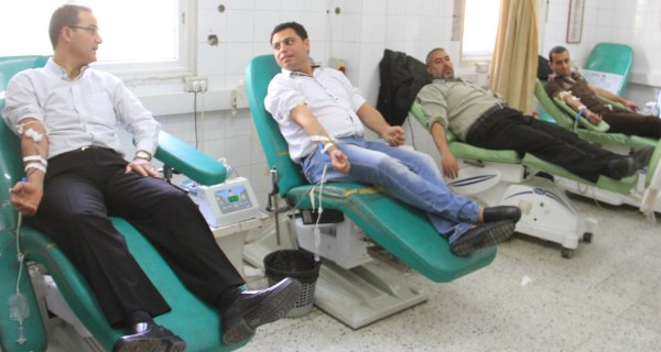 غزة- حملة التبرع بالدم