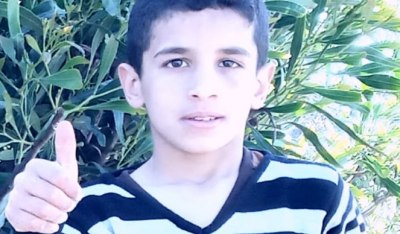 تعافي الصبي علي محمد وجيه الأغا بعد اصابته في الحادث المروري